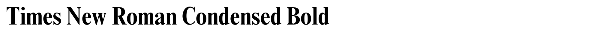 Times New Roman Condensed Bold image